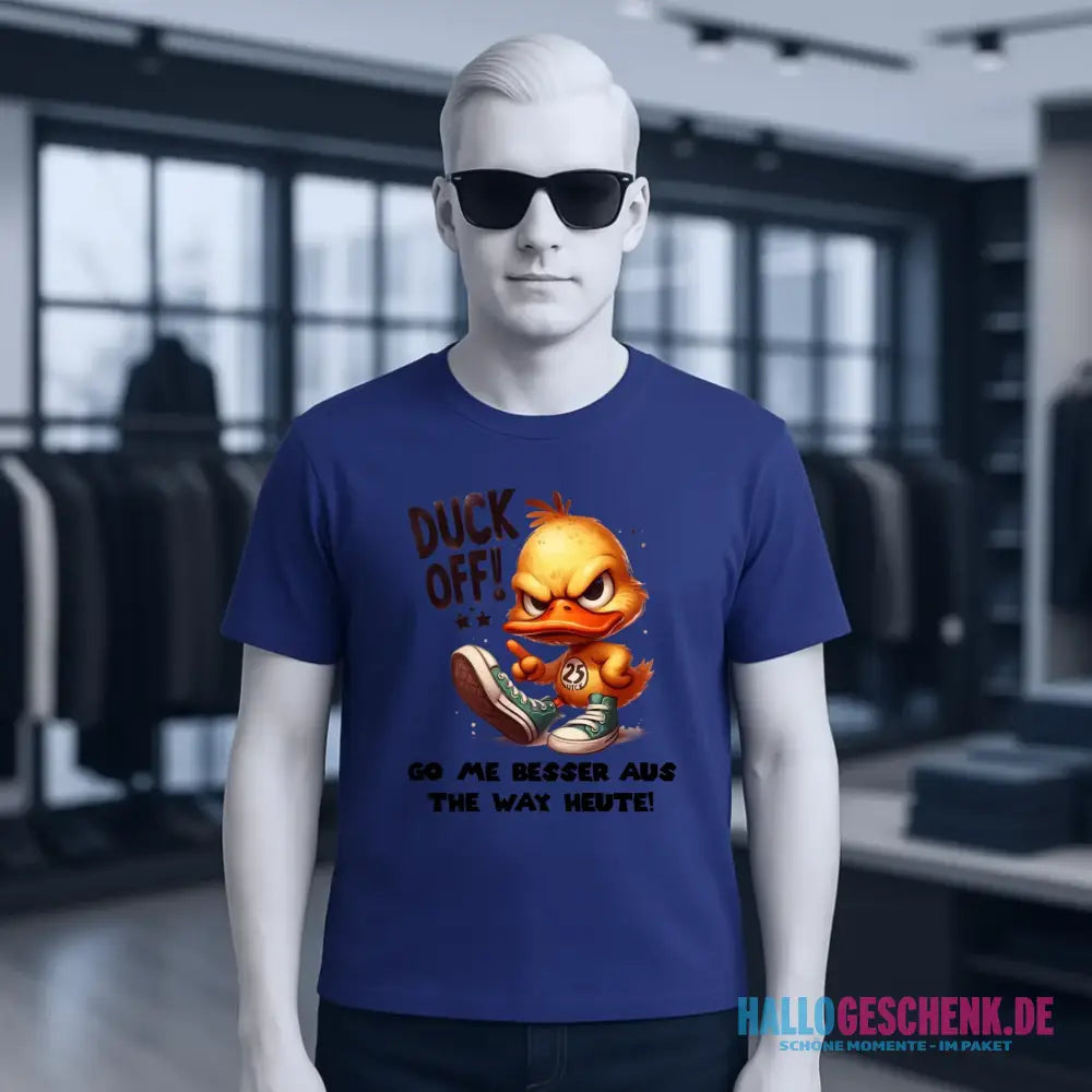 DUCK OFF • ENTE • Unisex Premium T-Shirt XS-5XL aus Bio-Baumwolle für Damen & Herren • Exklusivdesign • personalisiert