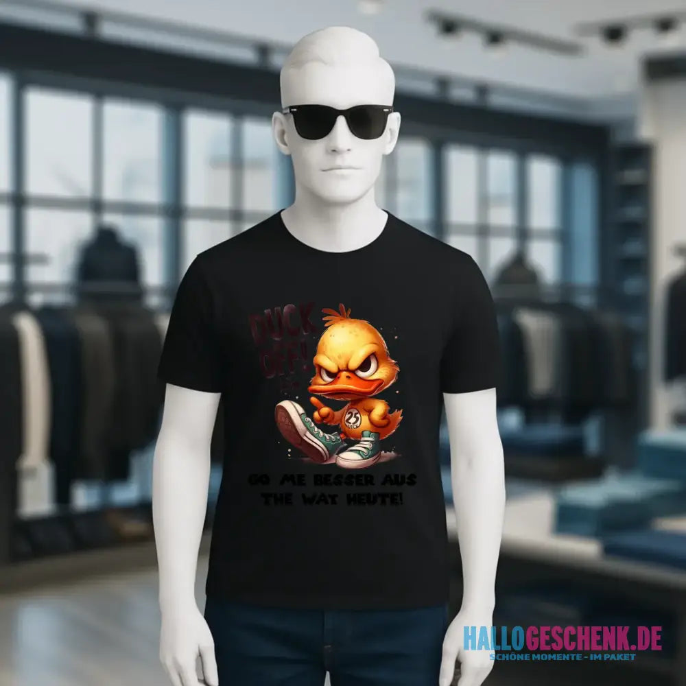 DUCK OFF • ENTE • Unisex Premium T-Shirt XS-5XL aus Bio-Baumwolle für Damen & Herren • Exklusivdesign • personalisiert
