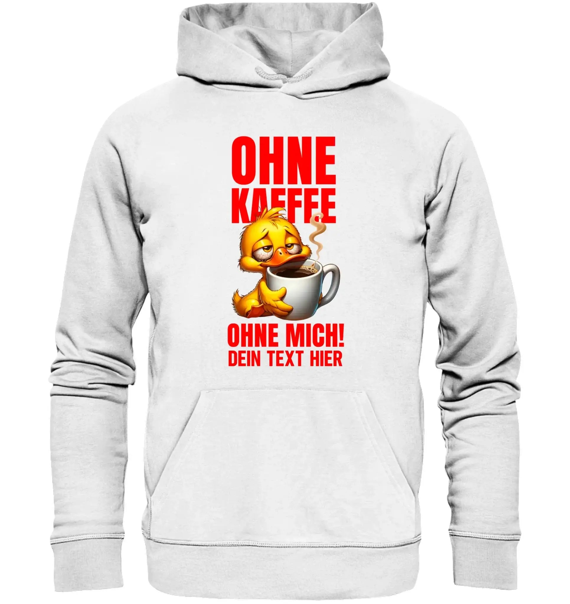 Duck off! • mehrere Artikel • ’Statement-Collection’ • Wunschtext • Mein Motiv - Unisex Hoodie • Bio Premium Plus