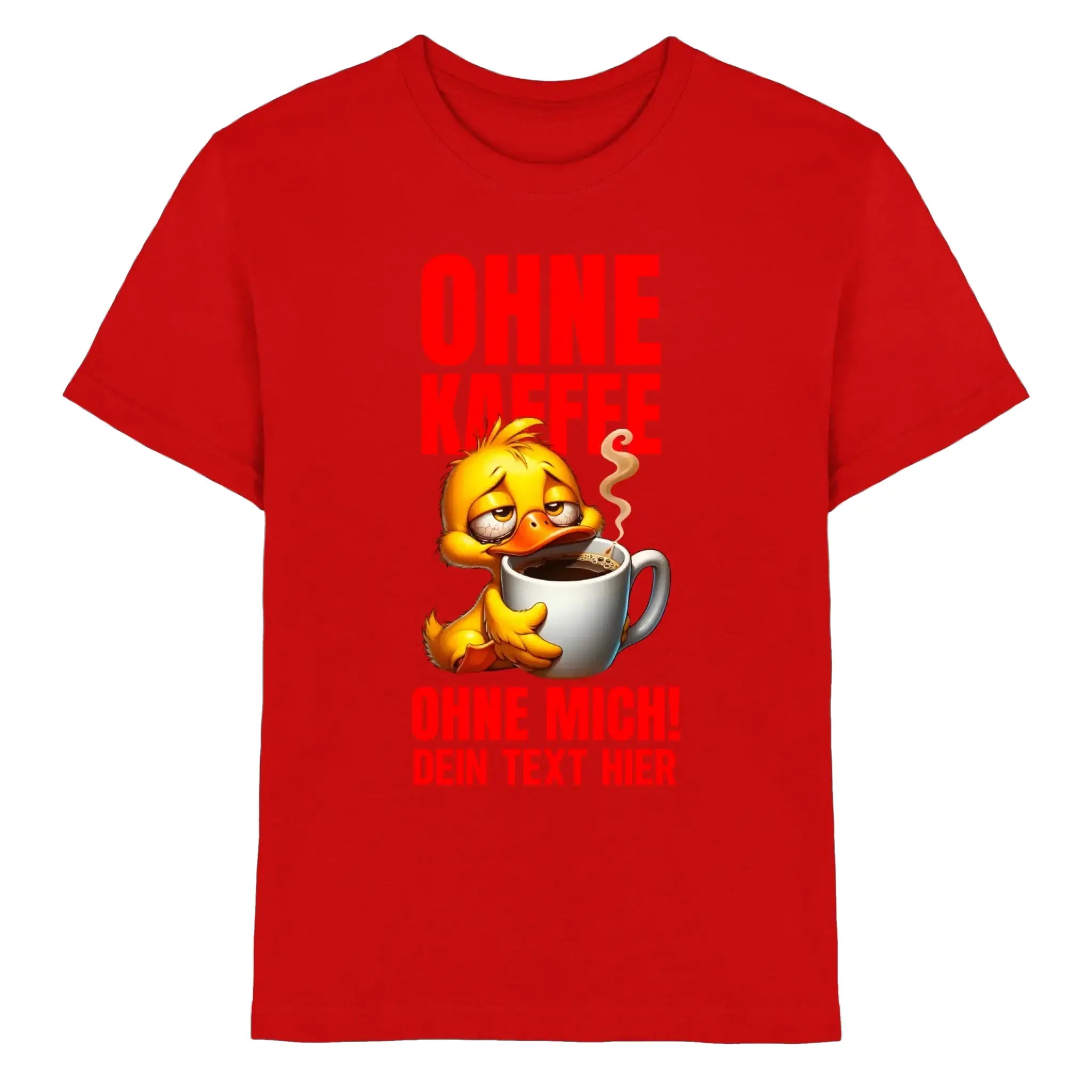 Duck off! • mehrere Artikel • ’Statement-Collection’ • Wunschtext • Mein Motiv - Premium Kinder T-Shirt / Red / 12/14