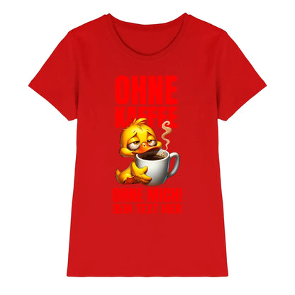 Duck off! • mehrere Artikel • ’Statement-Collection’ • Wunschtext • Mein Motiv - Premium Damen T-Shirt Bio / Red / S
