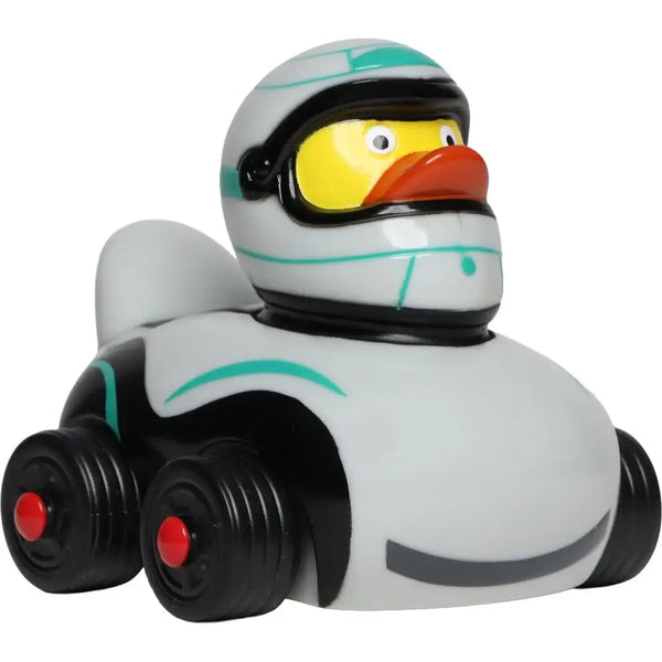Ducks on Wheels (Silber) • Auto/Rennfahrer • Badeente / Quietscheente von Schnabels - Badeenten