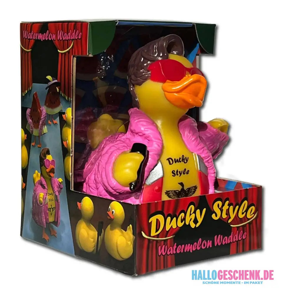 Ducky Style • Gummiente mit Wassermelonenwatte • offizielles Produkt von CelebriDucks