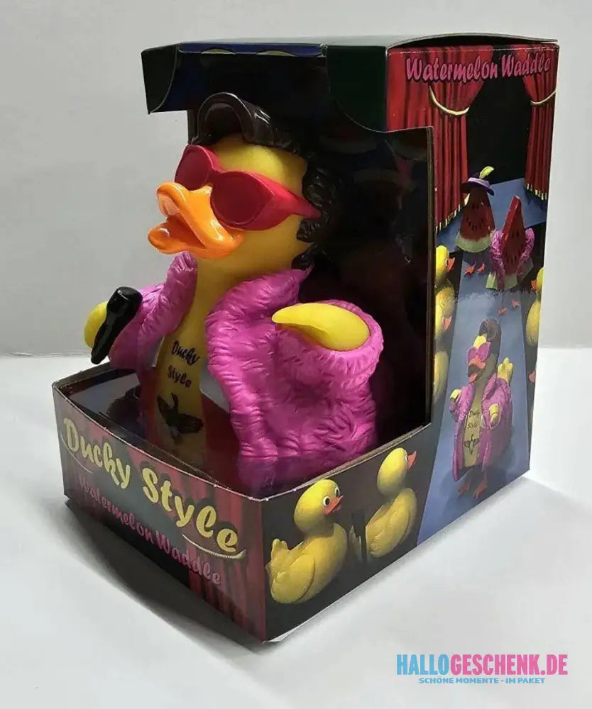 Ducky Style • Gummiente mit Wassermelonenwatte • offizielles Produkt von CelebriDucks