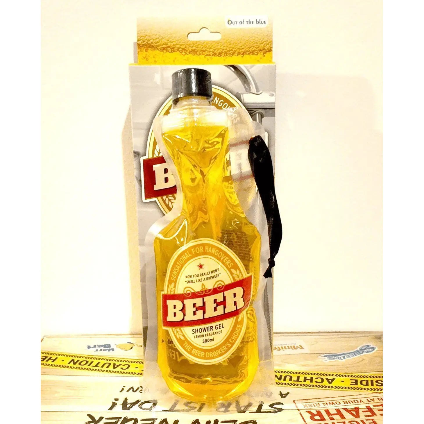 Duschgel mit Zitronenduft • Bier • Beer • ca. 300 ml im PET-Beutel • Scherzartikel • Wiederverwendbar