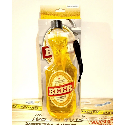 Duschgel mit Zitronenduft • Bier • Beer • ca. 300 ml im PET-Beutel • Scherzartikel • Wiederverwendbar