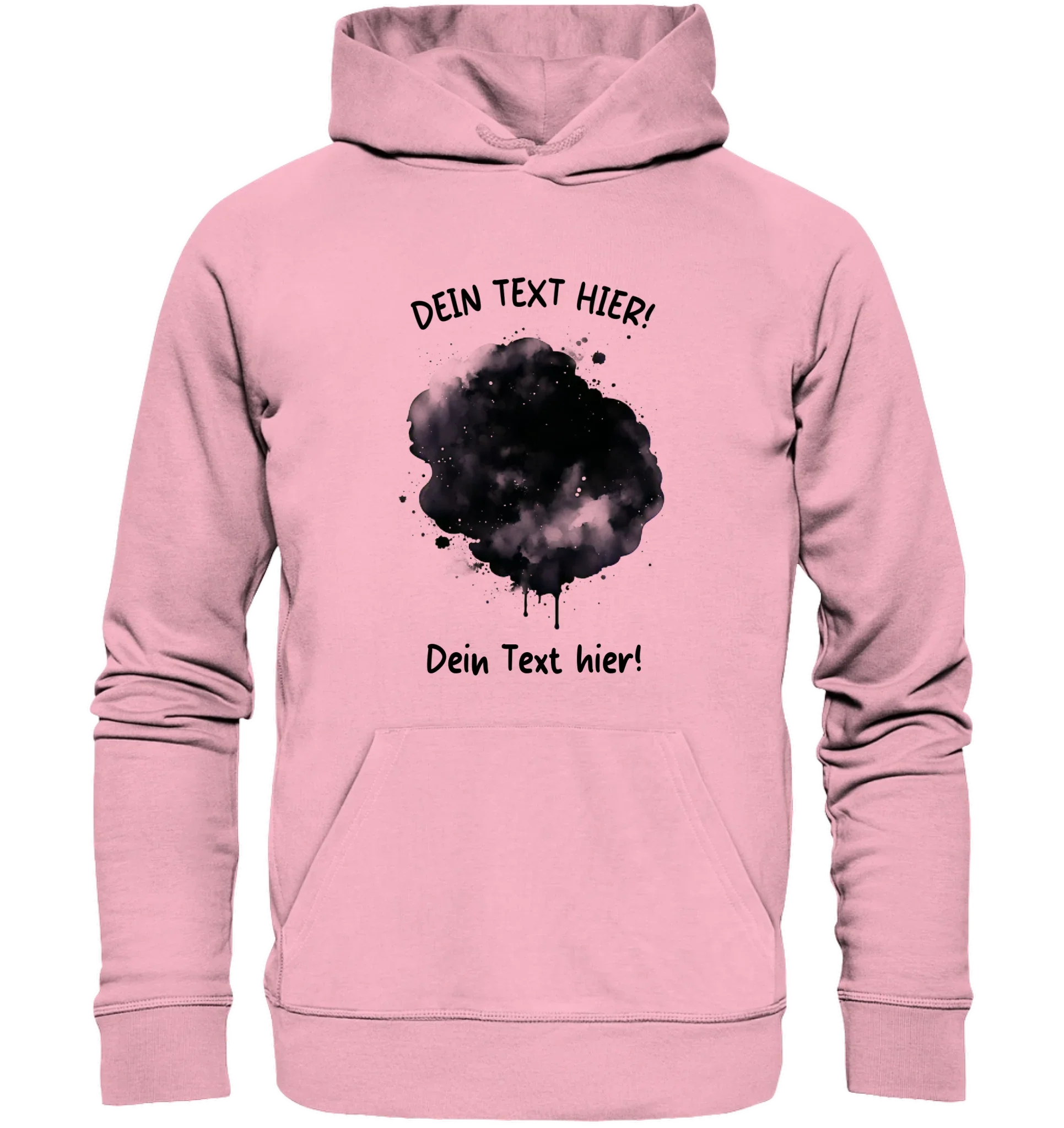 KI-Cartoon-Effekt Splash • mehrere Artikel • ’Statement-Collection’ • Wunschtext • Mein Fotomotiv - Unisex Hoodie • Bio