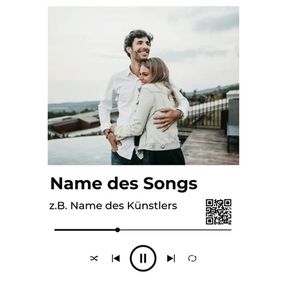 Spotify-Fotomotiv • mehrere Artikel • ’Statement-Collection’ • Wunschtext • Mein Fotomotiv - Untersetzer / Standard