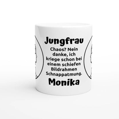 Mit 3D-Vorschau: 12 Sternzeichen mit Name + personalisierten Sprüchen • zweifarbige Tasse