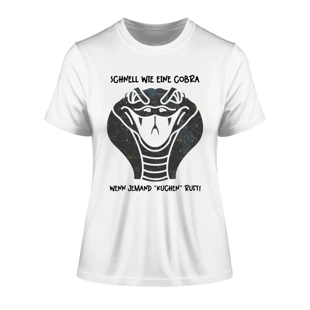 Echte Sternenkarte als Cobra + Text • Ladies Premium T-Shirt XS-2XL aus Bio-Baumwolle für Damen • Exklusivdesign • personalisiert