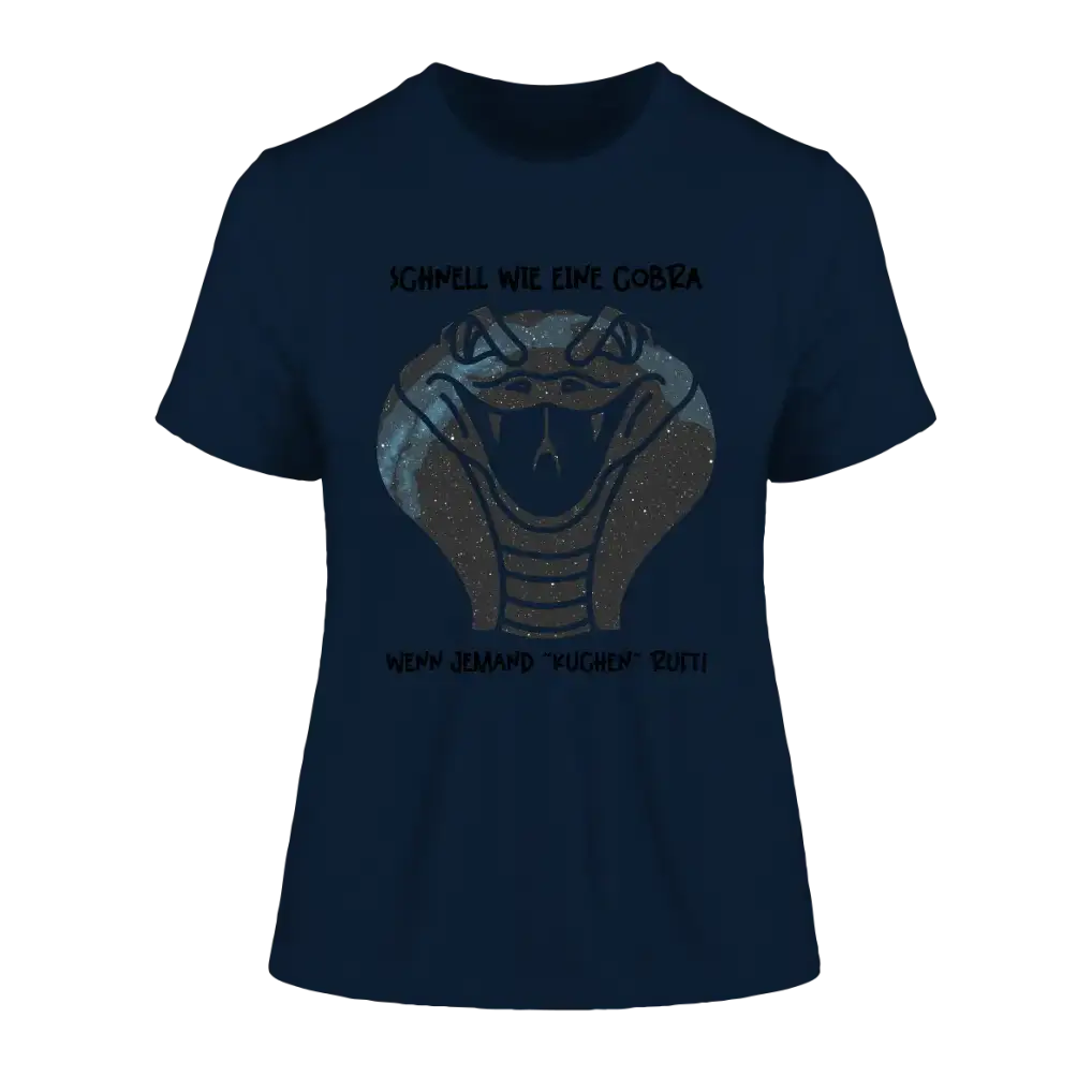 Echte Sternenkarte als Cobra + Text • Ladies Premium T-Shirt XS-2XL aus Bio-Baumwolle für Damen • Exklusivdesign • personalisiert