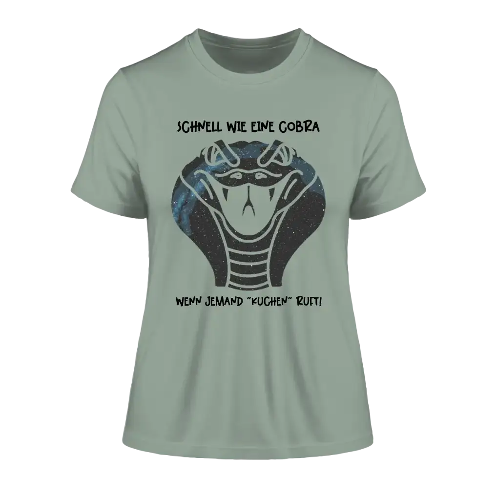 Echte Sternenkarte als Cobra + Text • Ladies Premium T-Shirt XS-2XL aus Bio-Baumwolle für Damen • Exklusivdesign • personalisiert