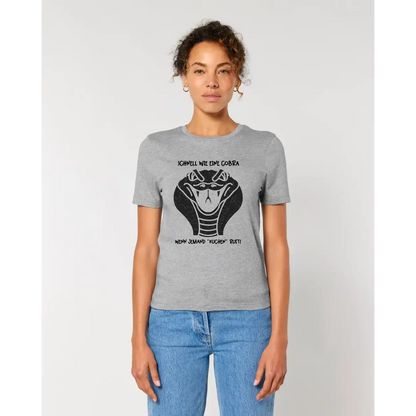 Echte Sternenkarte als Cobra + Text • Ladies Premium T-Shirt XS-2XL aus Bio-Baumwolle für Damen • Exklusivdesign • personalisiert