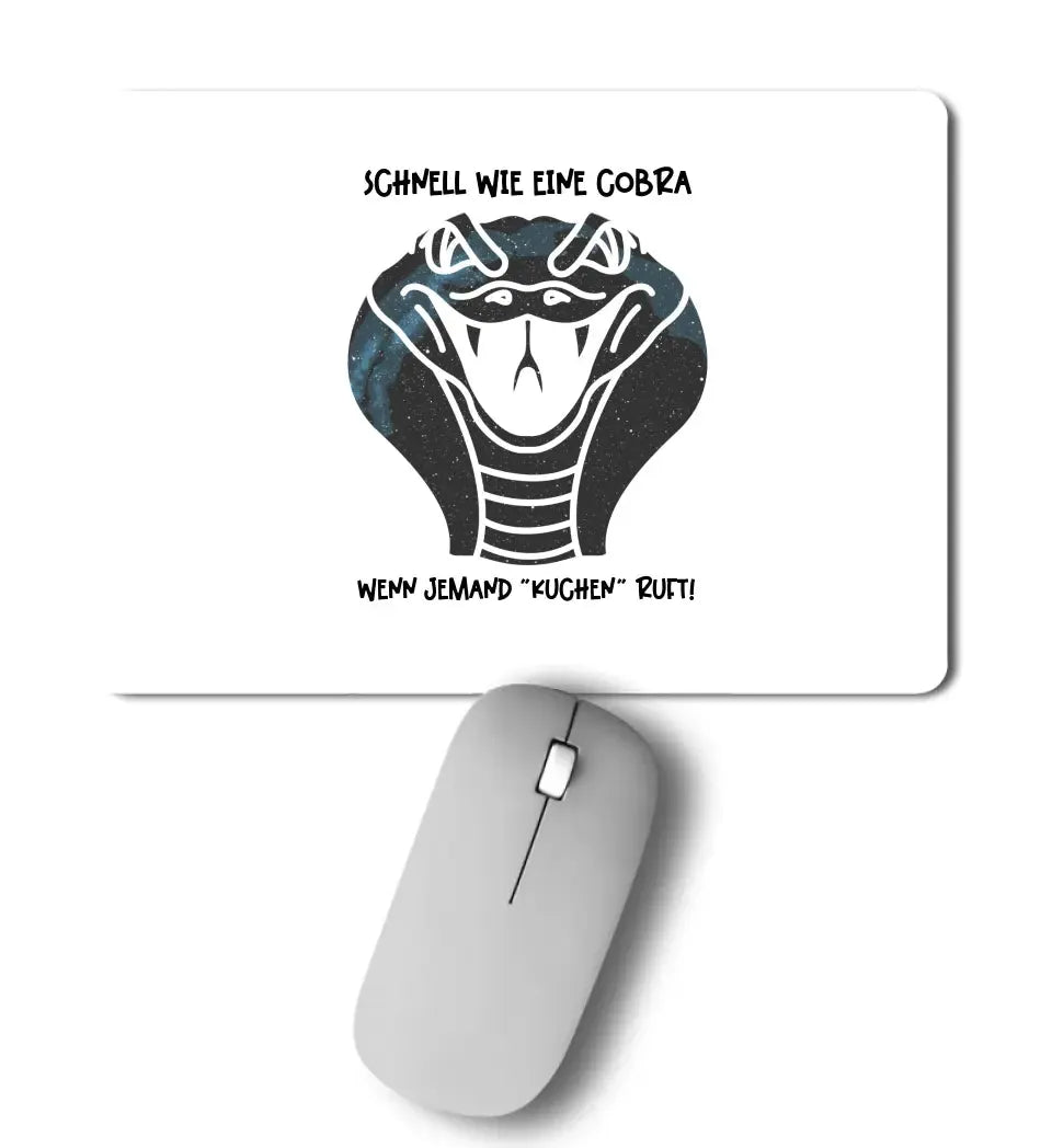 Echte Sternenkarte als Cobra + Text • Mousepad • Exklusivdesign • personalisiert von HalloGeschenk.de