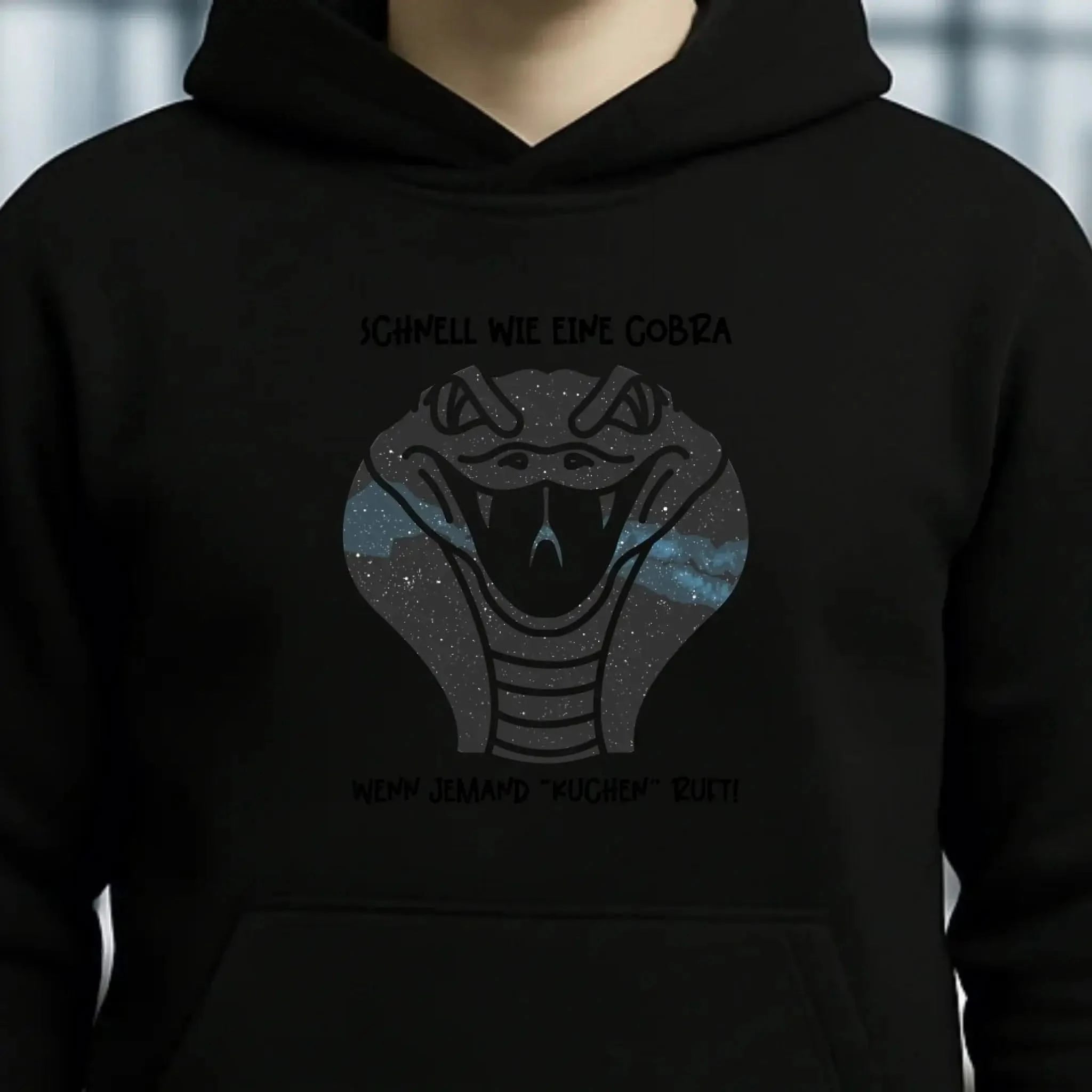 Echte Sternenkarte als Cobra + Text • Unisex Premium Hoodie XS-5XL aus Bio-Baumwolle für Damen & Herren • Exklusivdesign • personalisiert