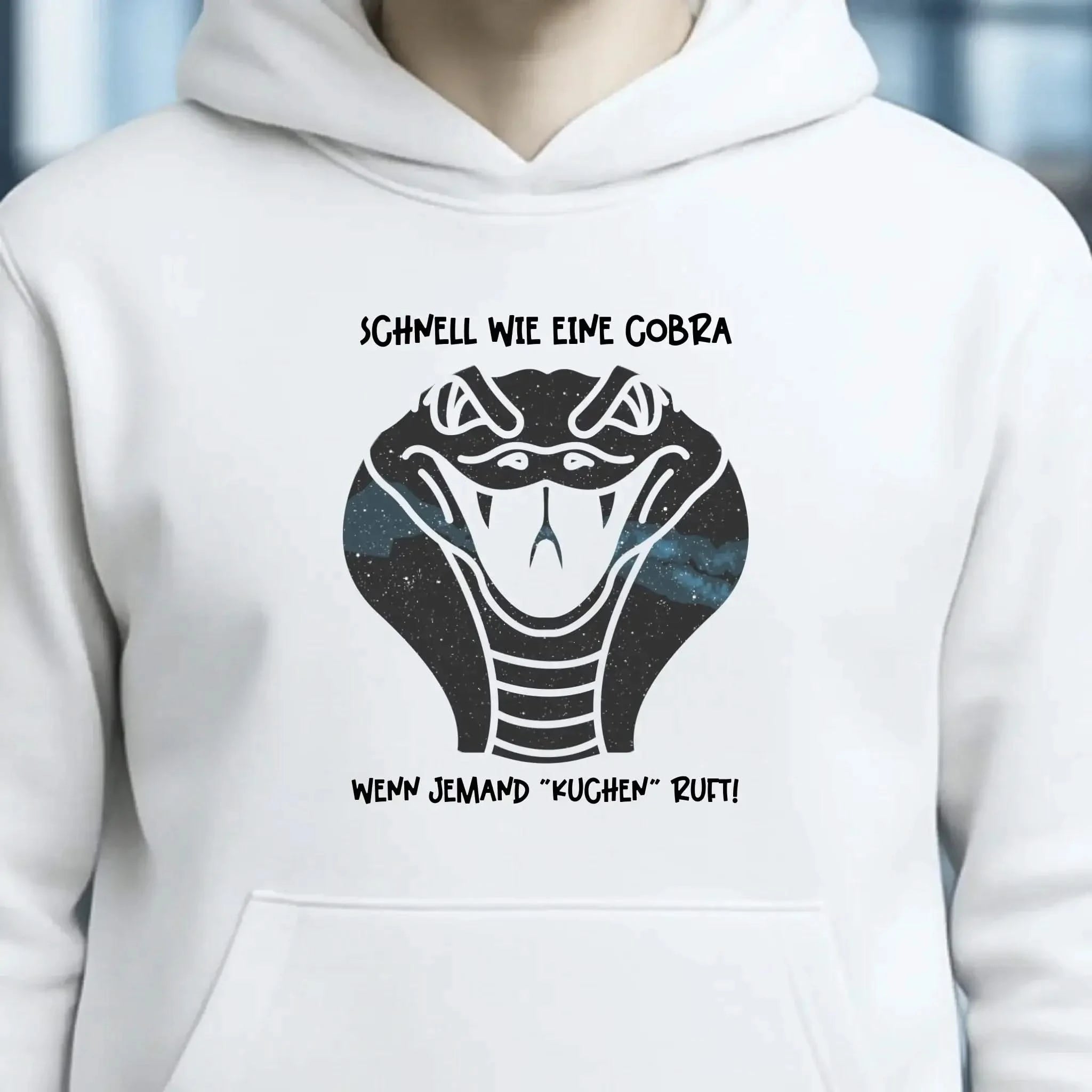 Echte Sternenkarte als Cobra + Text • Unisex Premium Hoodie XS-5XL aus Bio-Baumwolle für Damen & Herren • Exklusivdesign • personalisiert