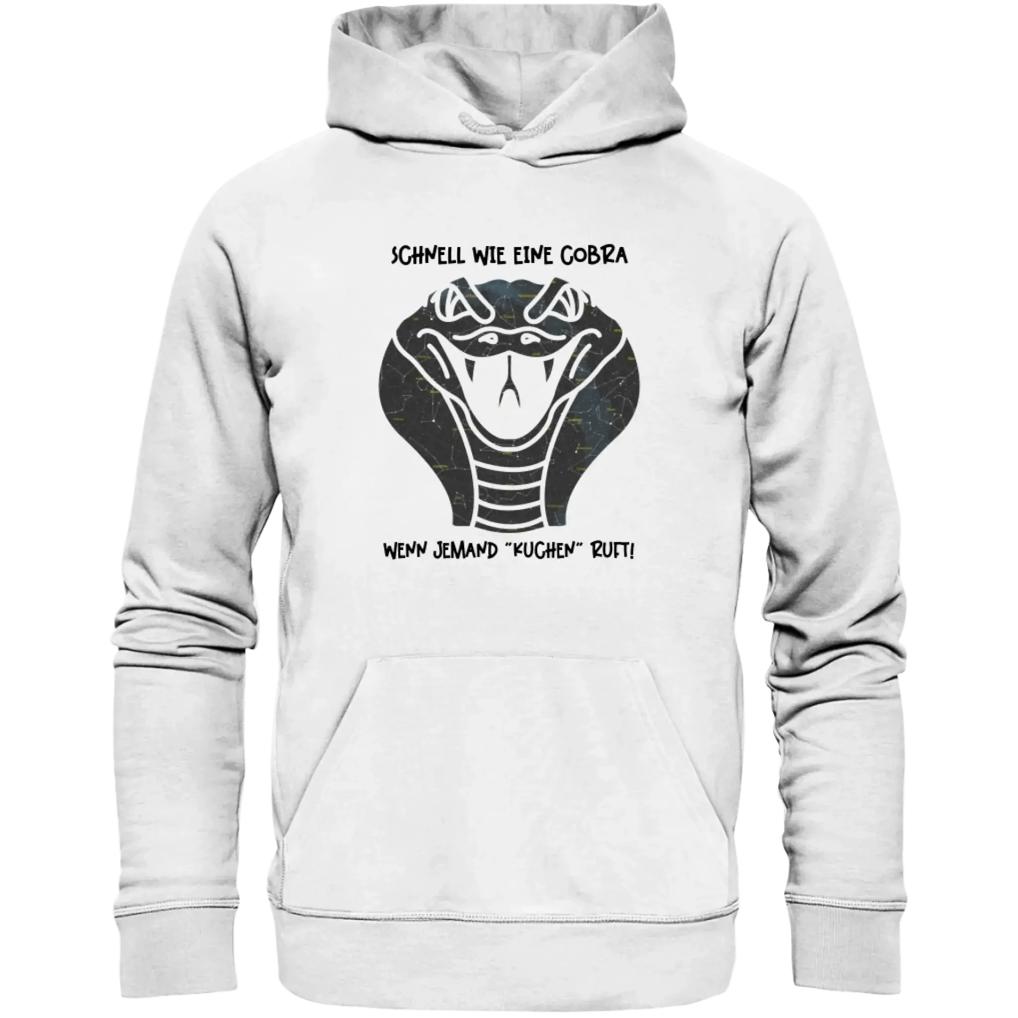 Echte Sternenkarte als Cobra + Text • Unisex Premium Hoodie XS-5XL aus Bio-Baumwolle für Damen & Herren • Exklusivdesign • personalisiert