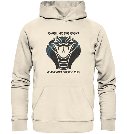 Echte Sternenkarte als Cobra + Text • Unisex Premium Hoodie XS - 5XL aus Bio - Baumwolle für Damen & Herren • Exklusivdesign • personalisiert von HalloGeschenk.de