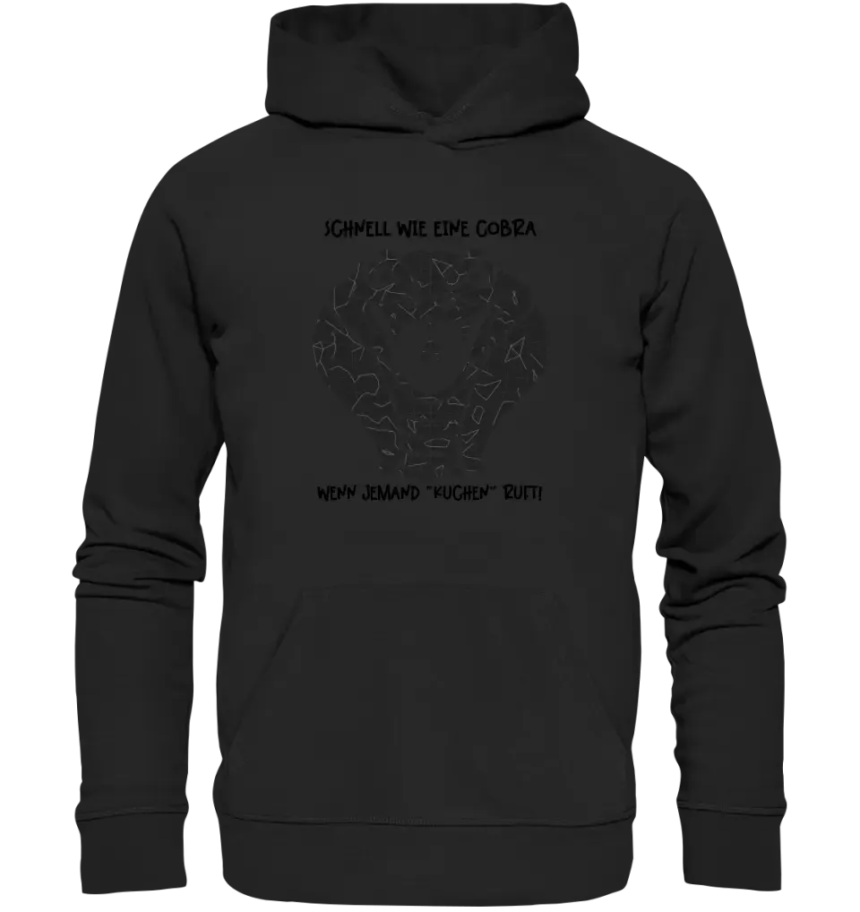 Echte Sternenkarte als Cobra + Text • Unisex Premium Hoodie XS - 5XL aus Bio - Baumwolle für Damen & Herren • Exklusivdesign • personalisiert von HalloGeschenk.de