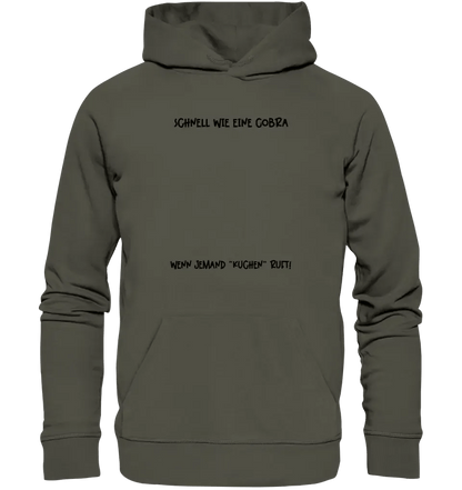 Echte Sternenkarte als Cobra + Text • Unisex Premium Hoodie XS - 5XL aus Bio - Baumwolle für Damen & Herren • Exklusivdesign • personalisiert von HalloGeschenk.de