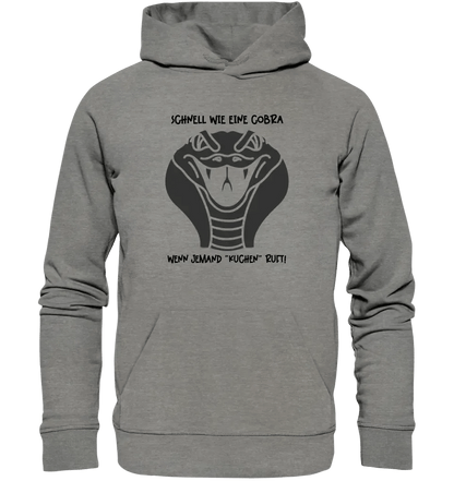 Echte Sternenkarte als Cobra + Text • Unisex Premium Hoodie XS - 5XL aus Bio - Baumwolle für Damen & Herren • Exklusivdesign • personalisiert von HalloGeschenk.de