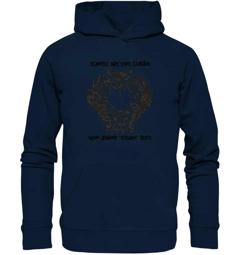 Echte Sternenkarte als Cobra + Text • Unisex Premium Hoodie XS - 5XL aus Bio - Baumwolle für Damen & Herren • Exklusivdesign • personalisiert von HalloGeschenk.de