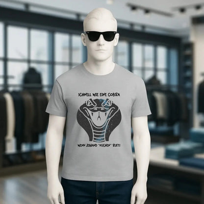 Echte Sternenkarte als Cobra + Text • Unisex Premium T-Shirt XS-5XL aus Bio-Baumwolle für Damen & Herren • Exklusivdesign • personalisiert