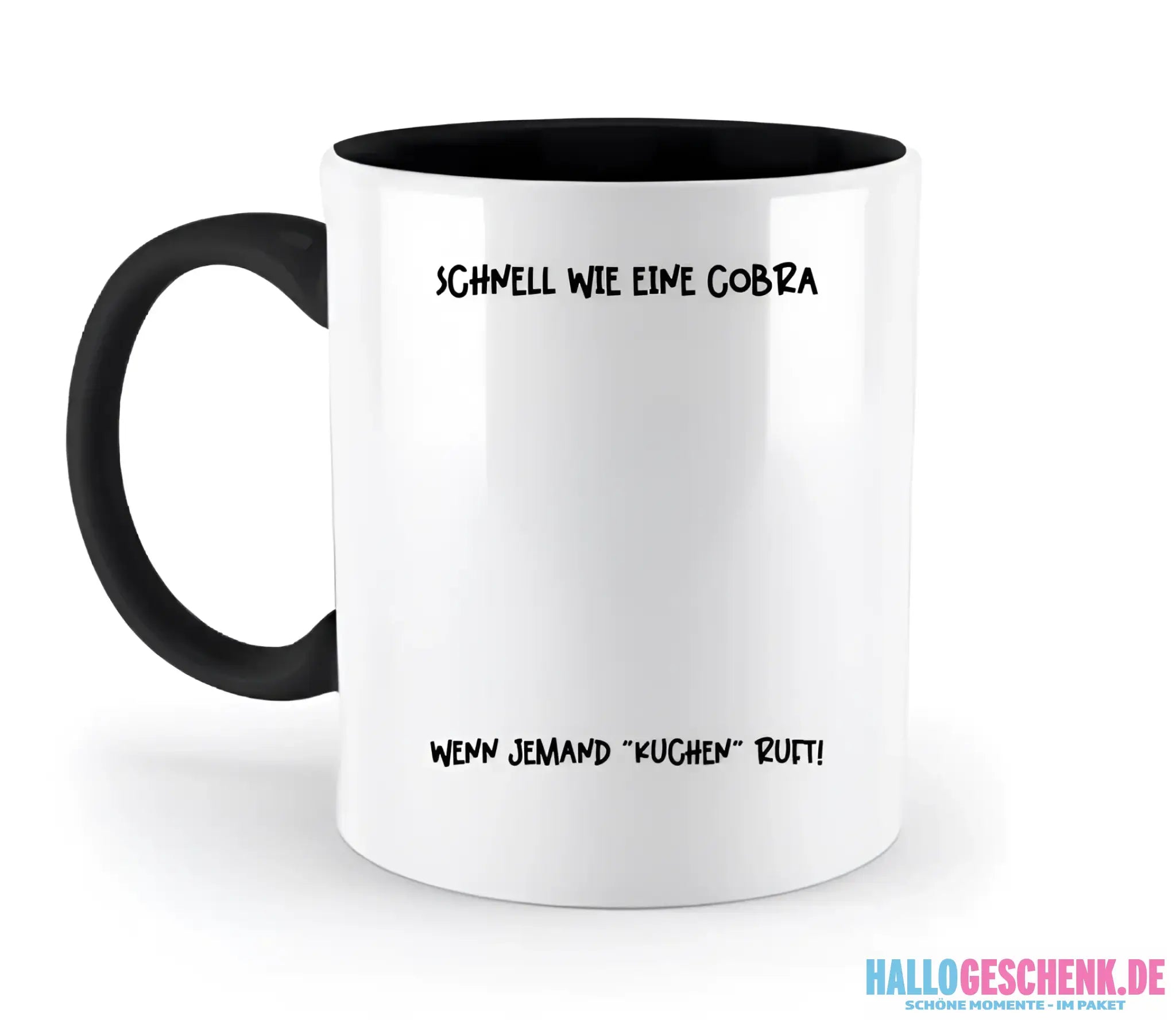 Echte Sternenkarte als Cobra + Text • zweifarbige Tasse • Exklusivdesign • personalisiert - zweifarbige Tasse