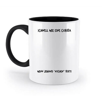 Echte Sternenkarte als Cobra + Text • zweifarbige Tasse • Exklusivdesign • personalisiert