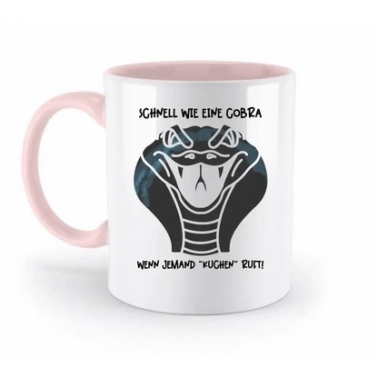 Echte Sternenkarte als Cobra + Text • zweifarbige Tasse • Exklusivdesign • personalisiert