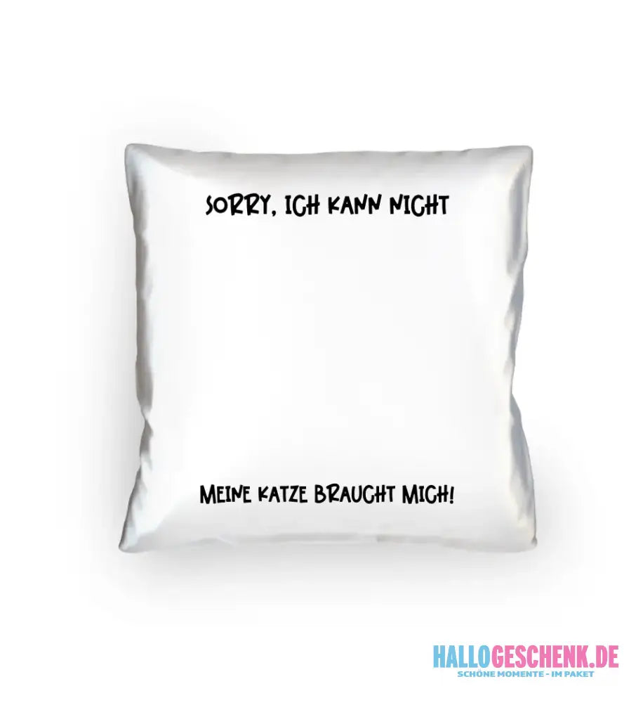 Echte Sternenkarte als Katze + Text • Kissen 40x40 cm • personalisiert
