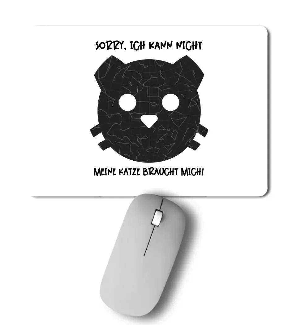 Echte Sternenkarte als Katze + Text • Mousepad • Exklusivdesign • personalisiert von HalloGeschenk.de