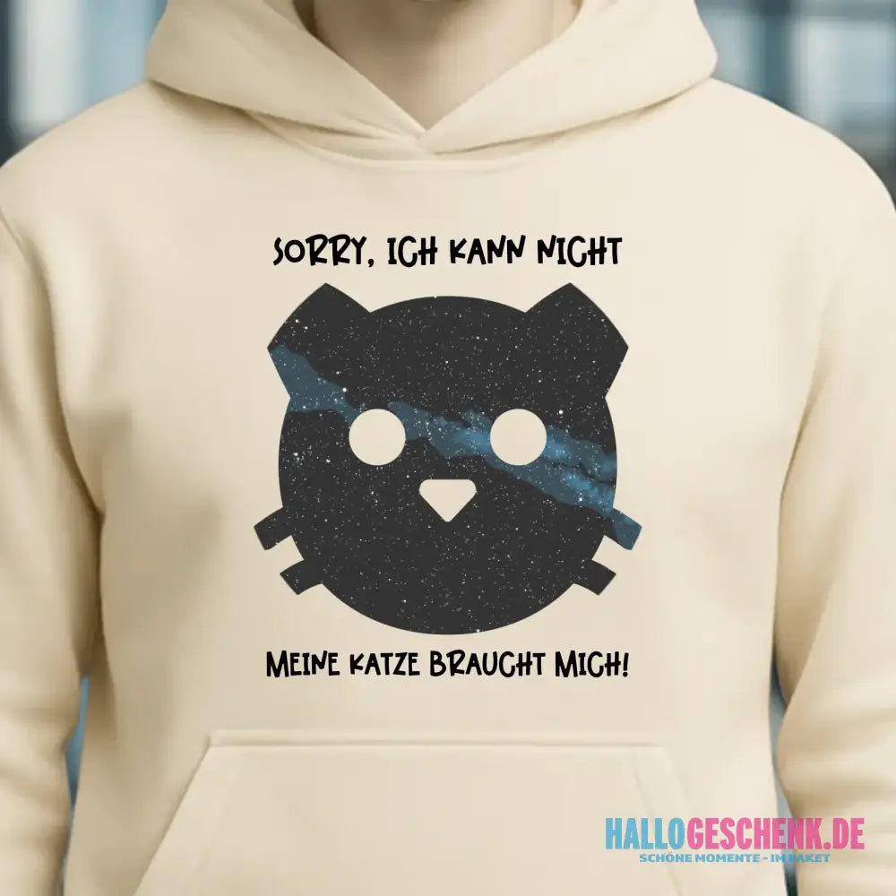 Echte Sternenkarte als Katze + Text • Unisex Premium Hoodie XS-5XL aus Bio-Baumwolle für Damen & Herren • Exklusivdesign • personalisiert