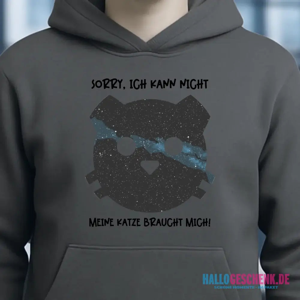 Echte Sternenkarte als Katze + Text • Unisex Premium Hoodie XS-5XL aus Bio-Baumwolle für Damen & Herren • Exklusivdesign • personalisiert