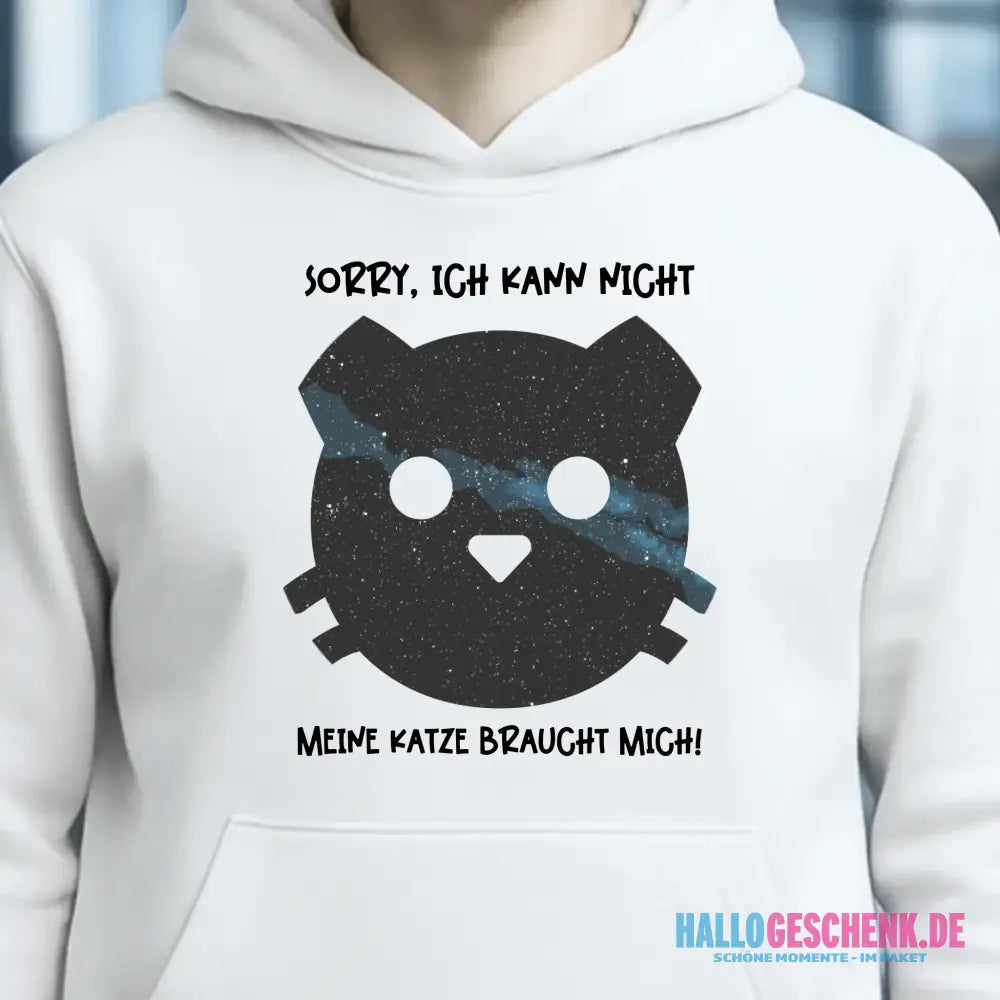 Echte Sternenkarte als Katze + Text • Unisex Premium Hoodie XS-5XL aus Bio-Baumwolle für Damen & Herren • Exklusivdesign • personalisiert