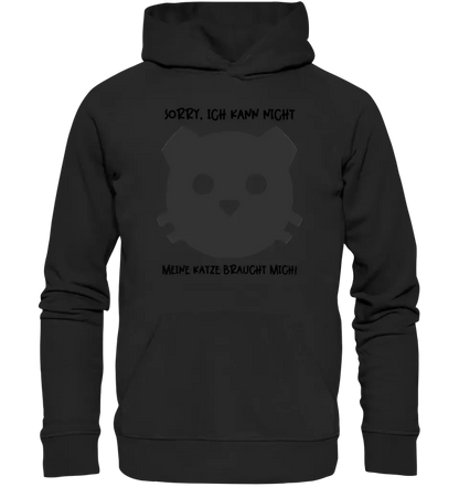 Echte Sternenkarte als Katze + Text • Unisex Premium Hoodie XS - 5XL aus Bio - Baumwolle für Damen & Herren • Exklusivdesign • personalisiert von HalloGeschenk.de