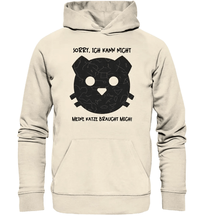 Echte Sternenkarte als Katze + Text • Unisex Premium Hoodie XS - 5XL aus Bio - Baumwolle für Damen & Herren • Exklusivdesign • personalisiert von HalloGeschenk.de