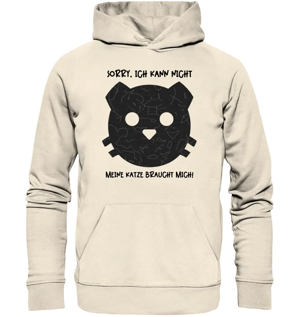 Echte Sternenkarte als Katze + Text • Unisex Premium Hoodie XS-5XL aus Bio-Baumwolle für Damen & Herren • Exklusivdesign • personalisiert