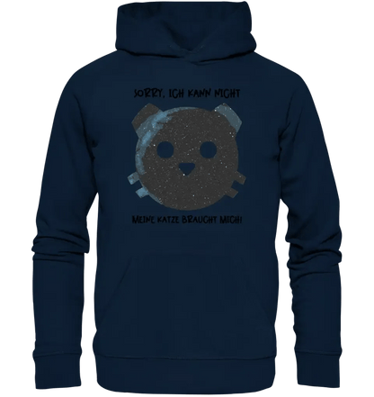 Echte Sternenkarte als Katze + Text • Unisex Premium Hoodie XS - 5XL aus Bio - Baumwolle für Damen & Herren • Exklusivdesign • personalisiert von HalloGeschenk.de