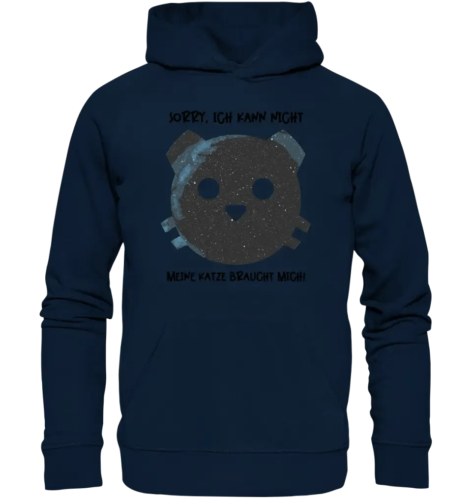 Echte Sternenkarte als Katze + Text • Unisex Premium Hoodie XS - 5XL aus Bio - Baumwolle für Damen & Herren • Exklusivdesign • personalisiert von HalloGeschenk.de