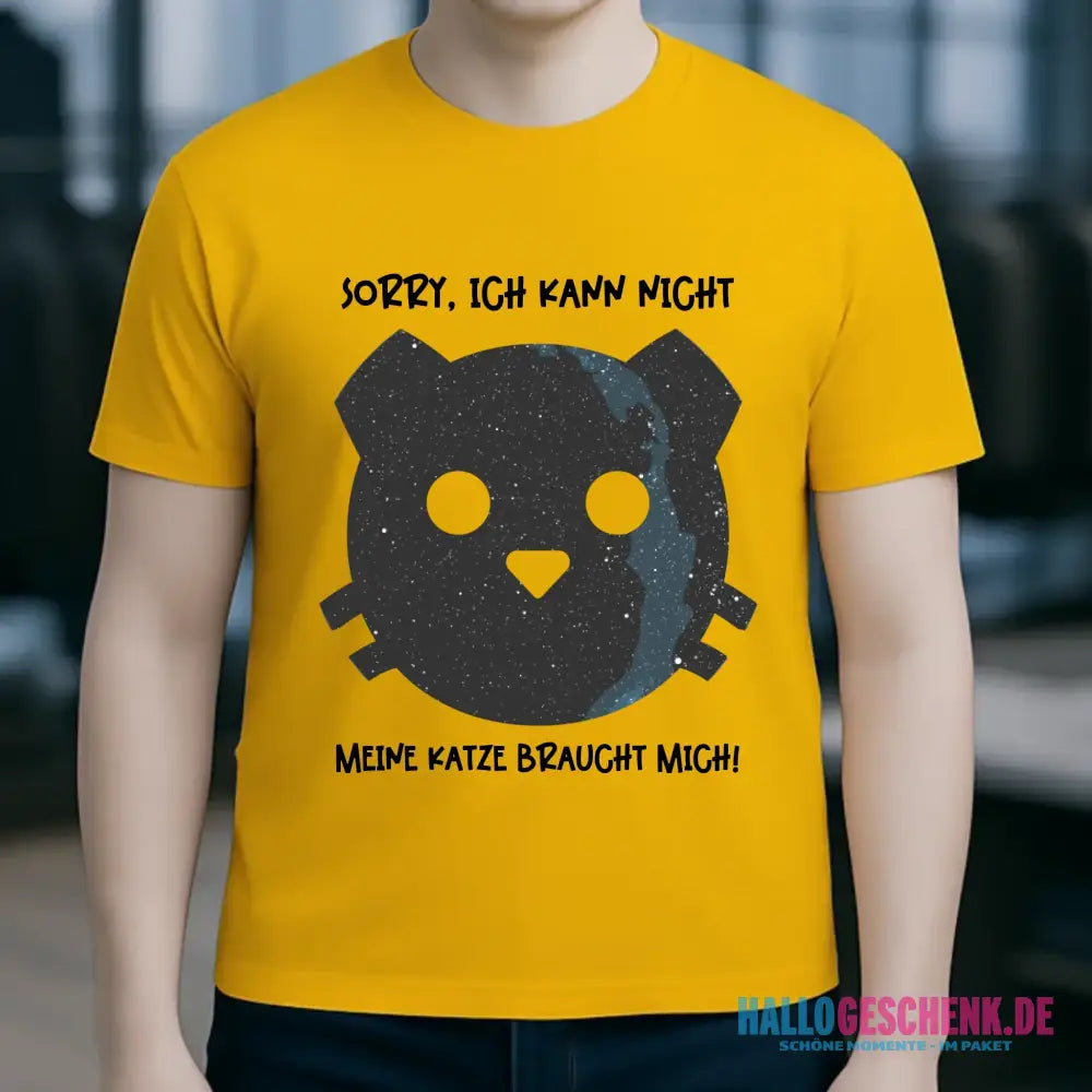 Echte Sternenkarte als Katze + Text • Unisex Premium T-Shirt XS-5XL aus Bio-Baumwolle für Damen & Herren • Exklusivdesign • personalisiert
