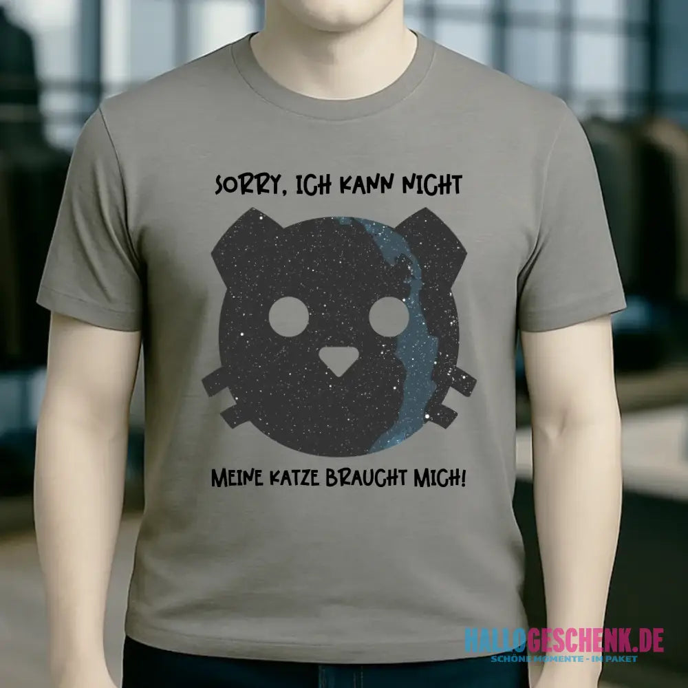 Echte Sternenkarte als Katze + Text • Unisex Premium T-Shirt XS-5XL aus Bio-Baumwolle für Damen & Herren • Exklusivdesign • personalisiert