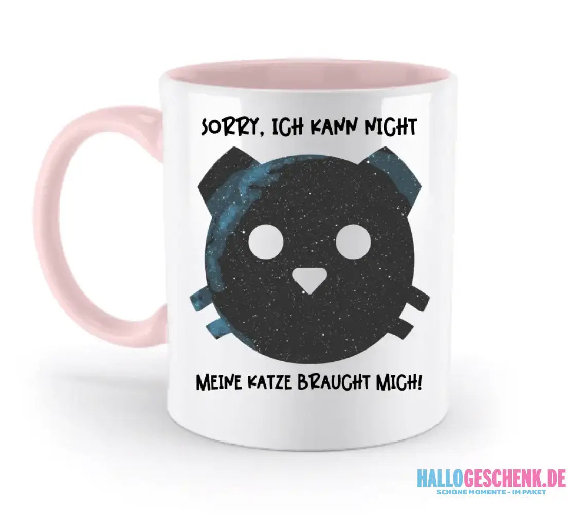 Echte Sternenkarte als Katze + Text • zweifarbige Tasse • Exklusivdesign • personalisiert
