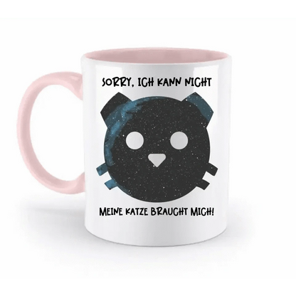 Echte Sternenkarte als Katze + Text • zweifarbige Tasse • Exklusivdesign • personalisiert