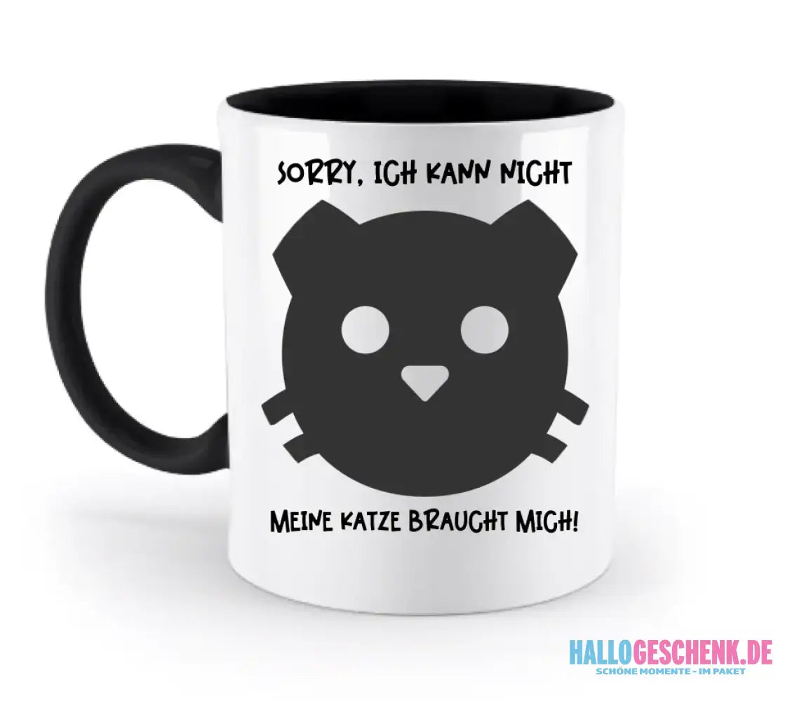 Echte Sternenkarte als Katze + Text • zweifarbige Tasse • Exklusivdesign • personalisiert