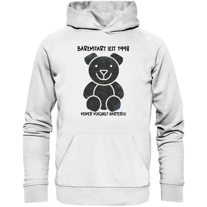 Echte Sternenkarte als Teddybär + Text • Unisex Premium Hoodie XS-5XL aus Bio-Baumwolle für Damen & Herren • Exklusivdesign • personalisiert