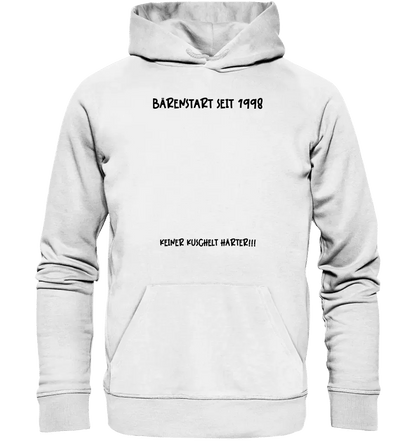 Echte Sternenkarte als Teddybär + Text • Unisex Premium Hoodie XS - 5XL aus Bio - Baumwolle für Damen & Herren • Exklusivdesign • personalisiert von HalloGeschenk.de