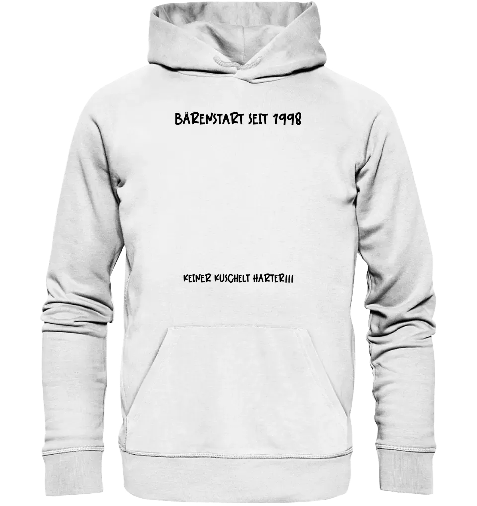 Echte Sternenkarte als Teddybär + Text • Unisex Premium Hoodie XS - 5XL aus Bio - Baumwolle für Damen & Herren • Exklusivdesign • personalisiert von HalloGeschenk.de