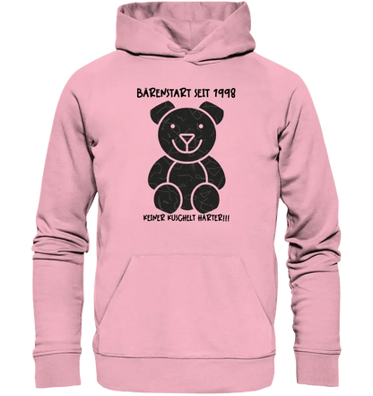 Echte Sternenkarte als Teddybär + Text • Unisex Premium Hoodie XS - 5XL aus Bio - Baumwolle für Damen & Herren • Exklusivdesign • personalisiert von HalloGeschenk.de