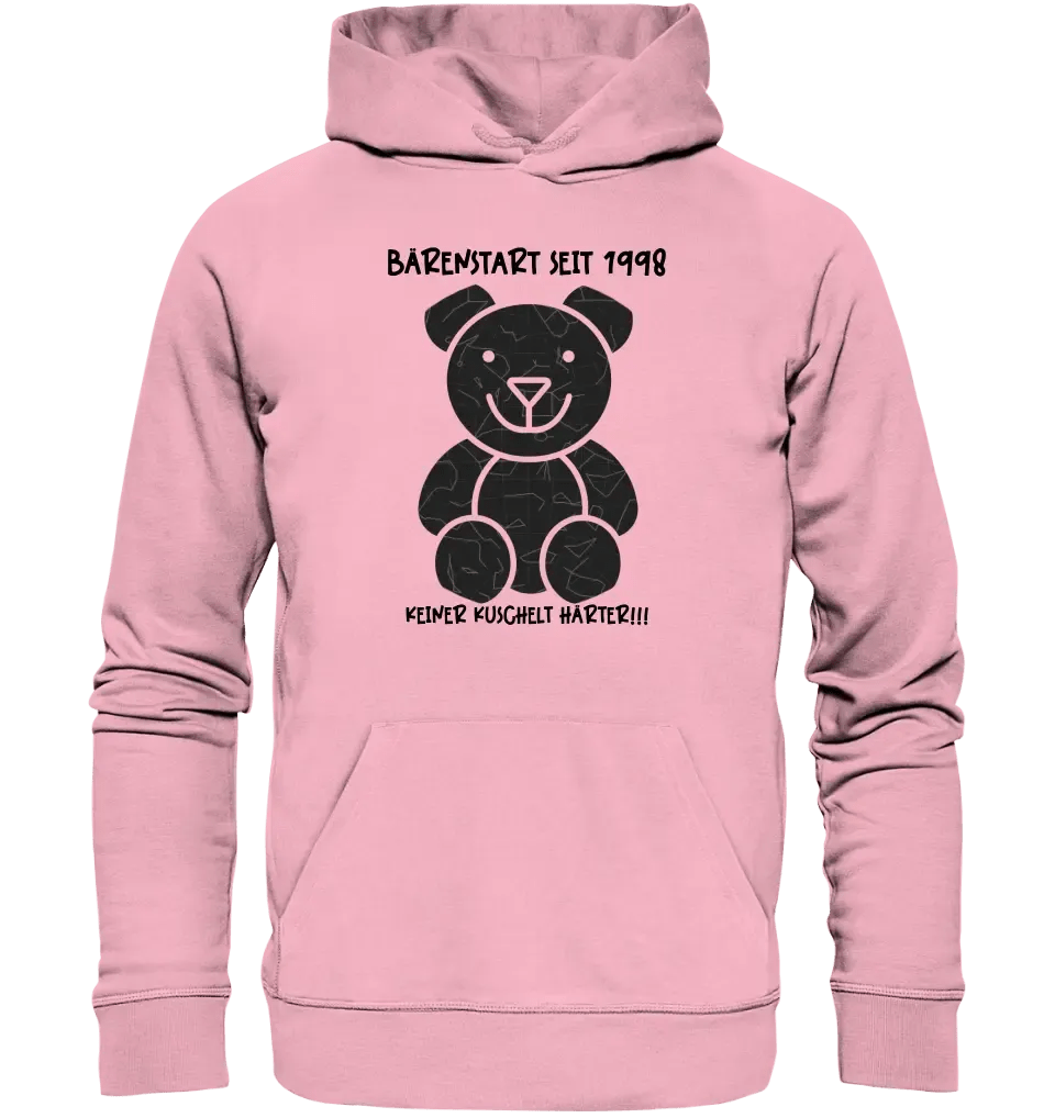 Echte Sternenkarte als Teddybär + Text • Unisex Premium Hoodie XS - 5XL aus Bio - Baumwolle für Damen & Herren • Exklusivdesign • personalisiert von HalloGeschenk.de